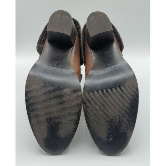 Aquelino Masiero Brazil Brown Ankle Boot Fold Over Inside Outside Zip Size 42 - Picture 11 of 13